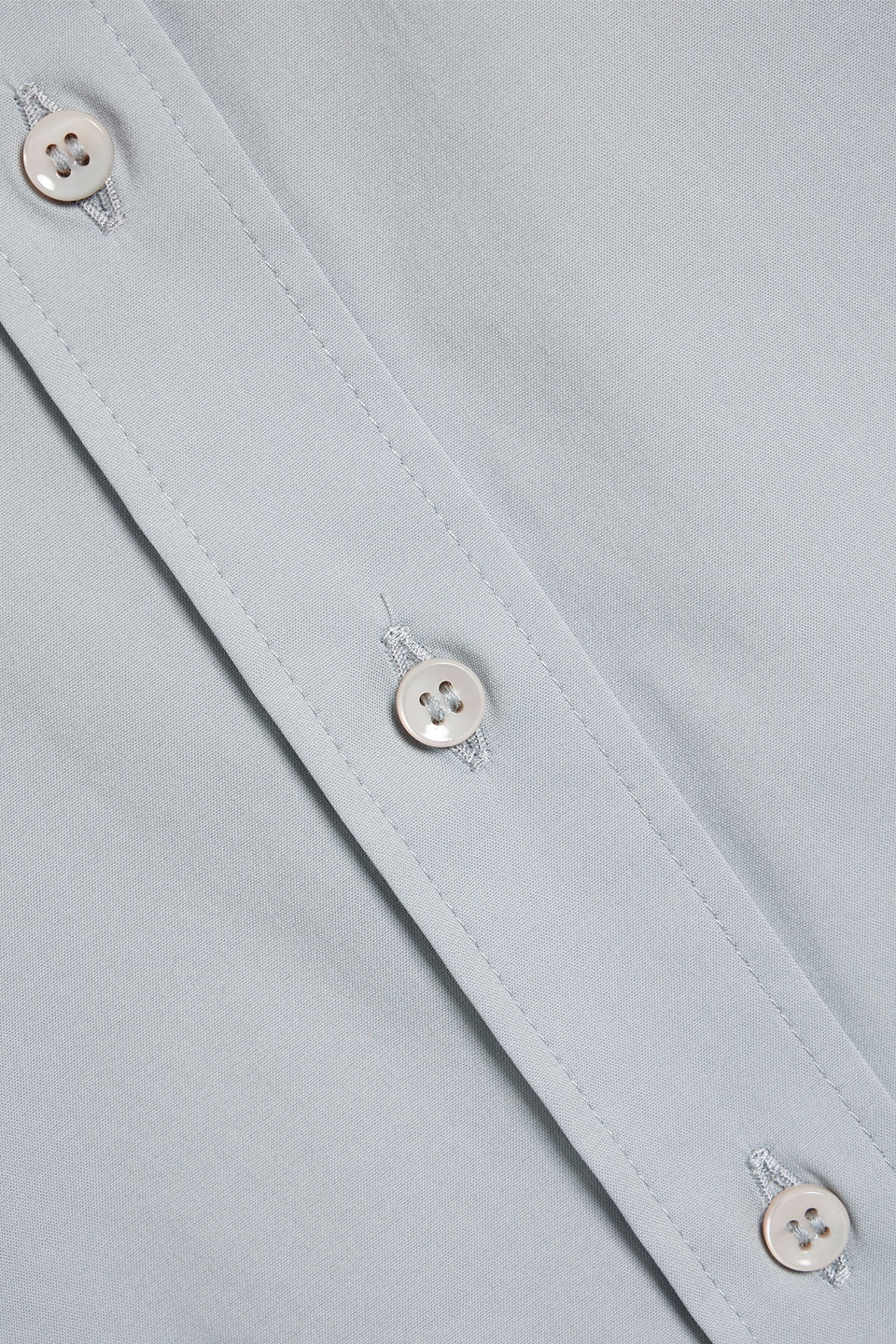 Brunello Cucinelli Cotton-blend Poplin Shirt In Light Blue