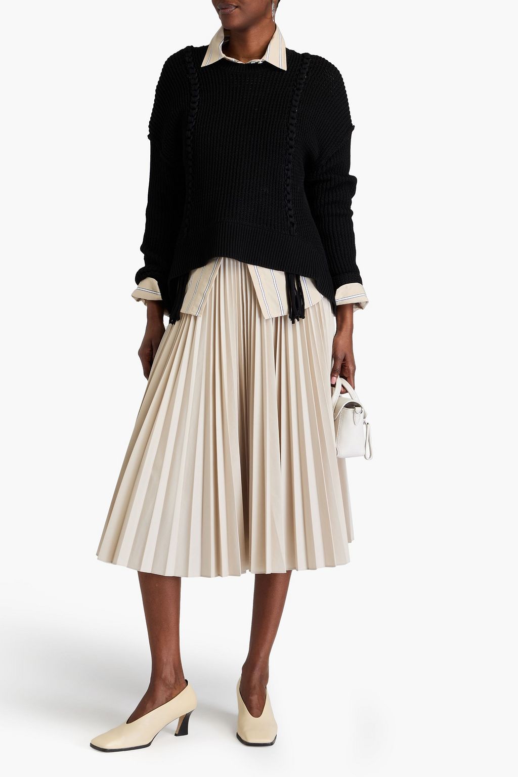 3.1 PHILLIP LIM 리브 코튼 혼방 스웨터