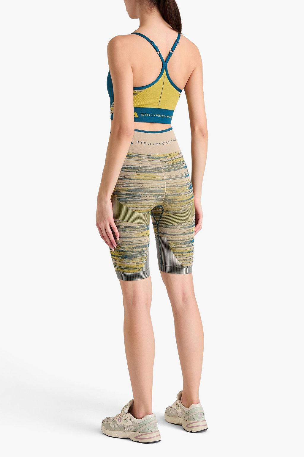 ADIDAS BY STELLA MCCARTNEY شورت لركوب الدراجات بحبكة الجاكار
