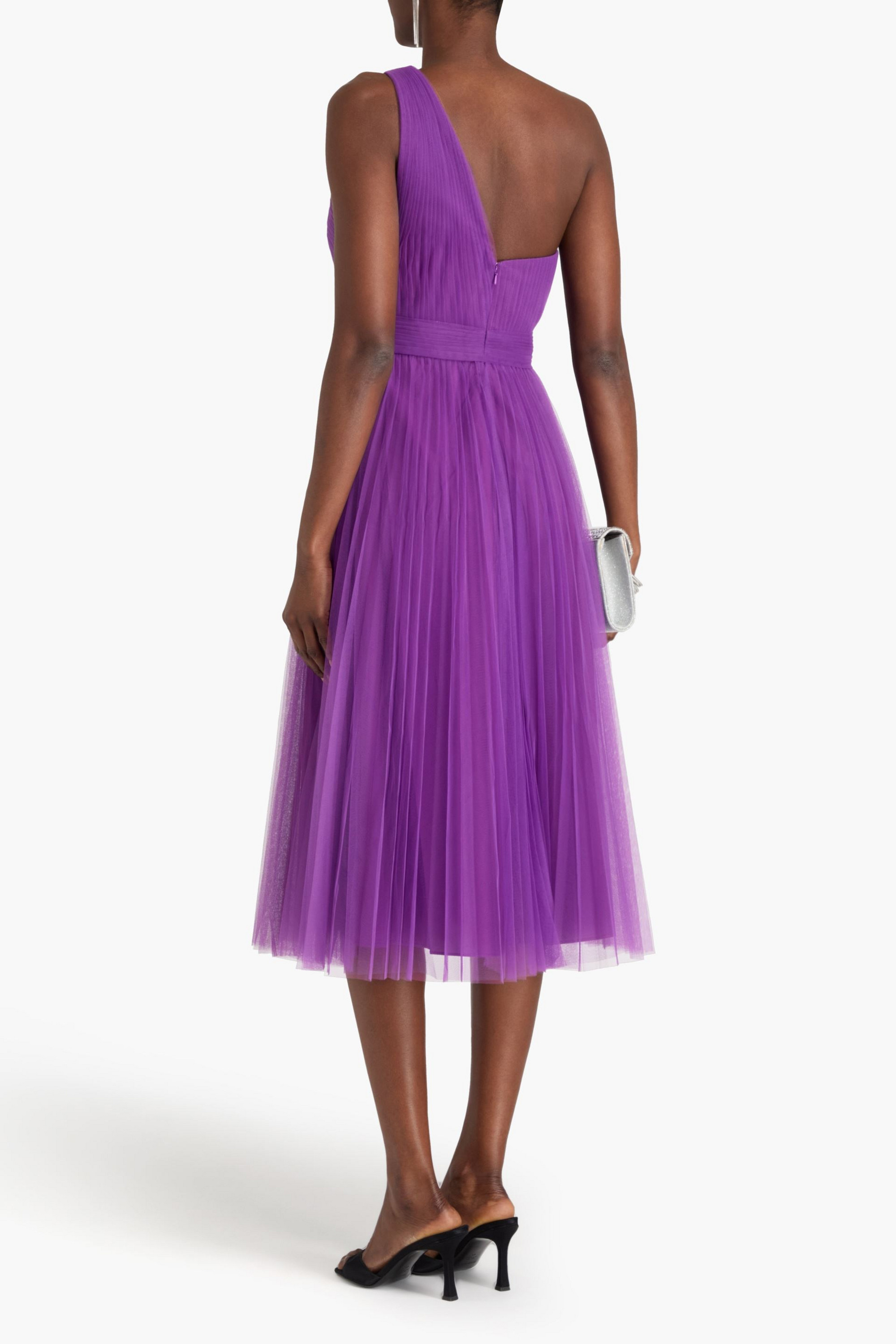 white christmas dresses Zac Posen Embroidered Tulle Cocktail Dress, 0 / Black