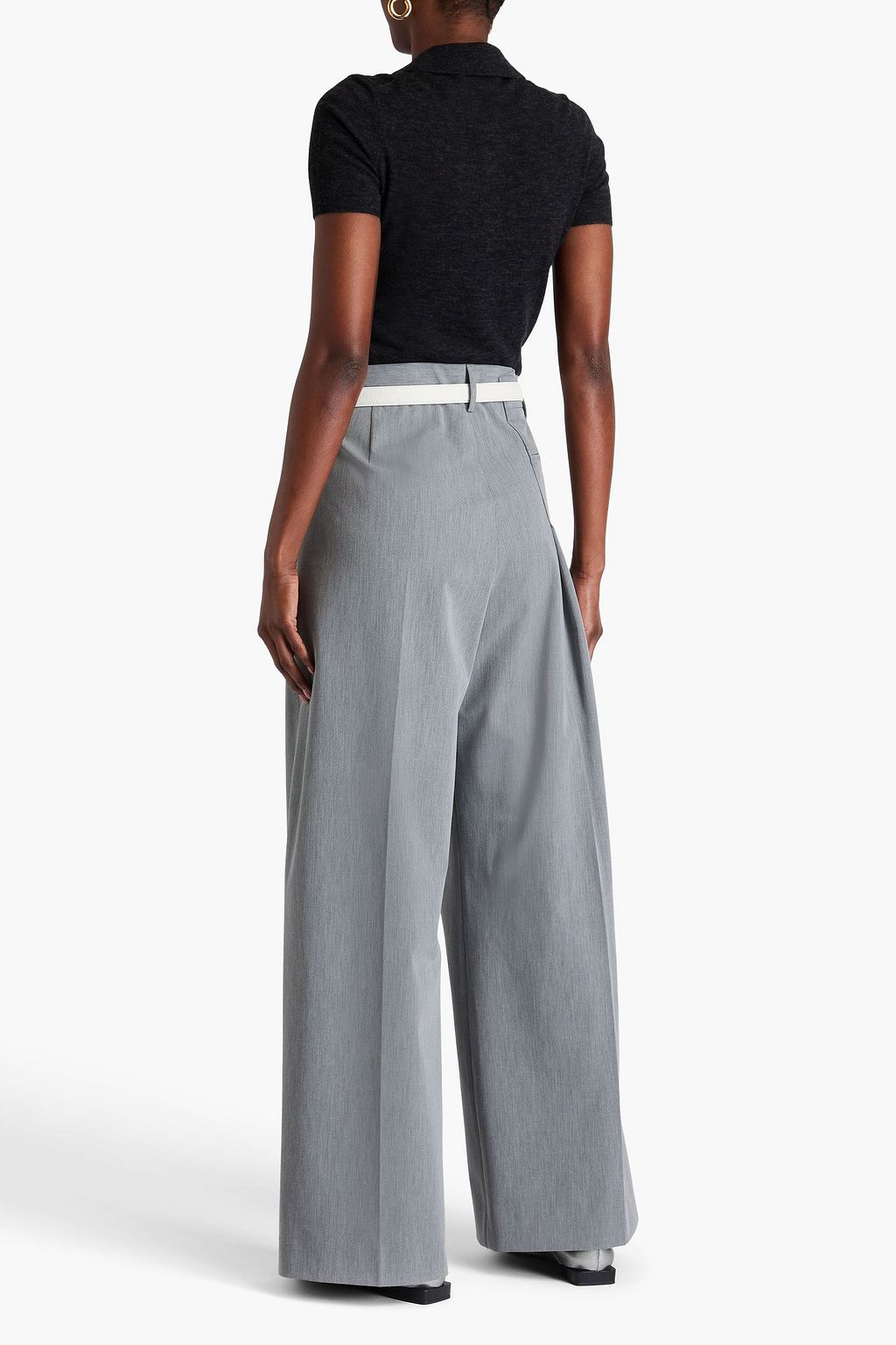 MM6 MAISON MARGIELA 트윌 와이드 레그 팬츠