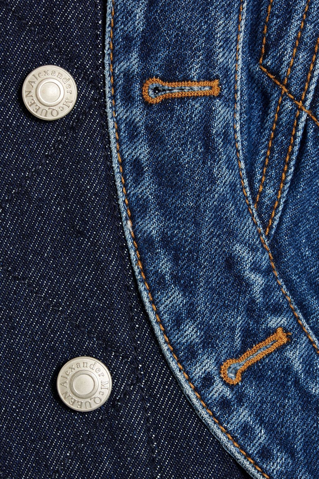 MCQUEEN Layered denim jacket