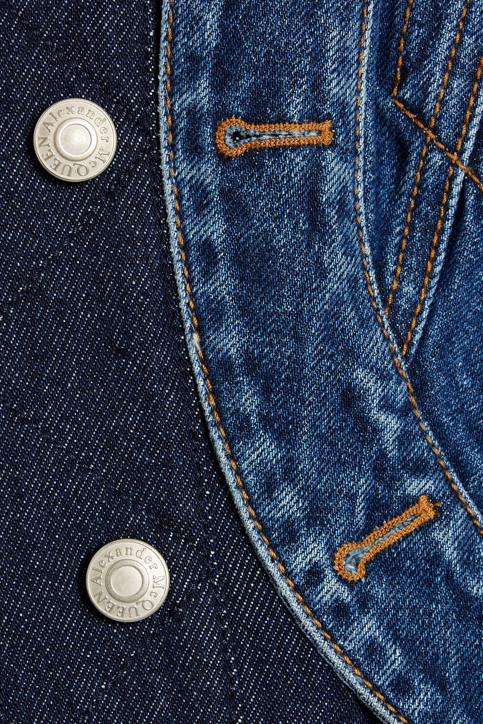 ALEXANDER MCQUEEN LAYERED DENIM JACKET