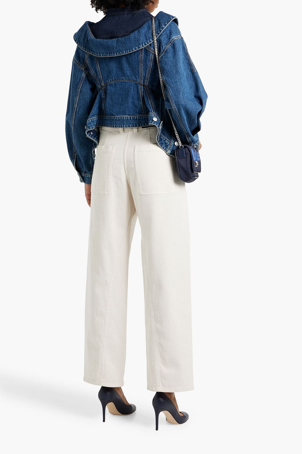 MCQUEEN Layered denim jacket