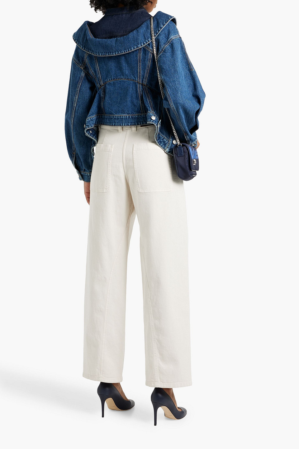 ALEXANDER MCQUEEN LAYERED DENIM JACKET