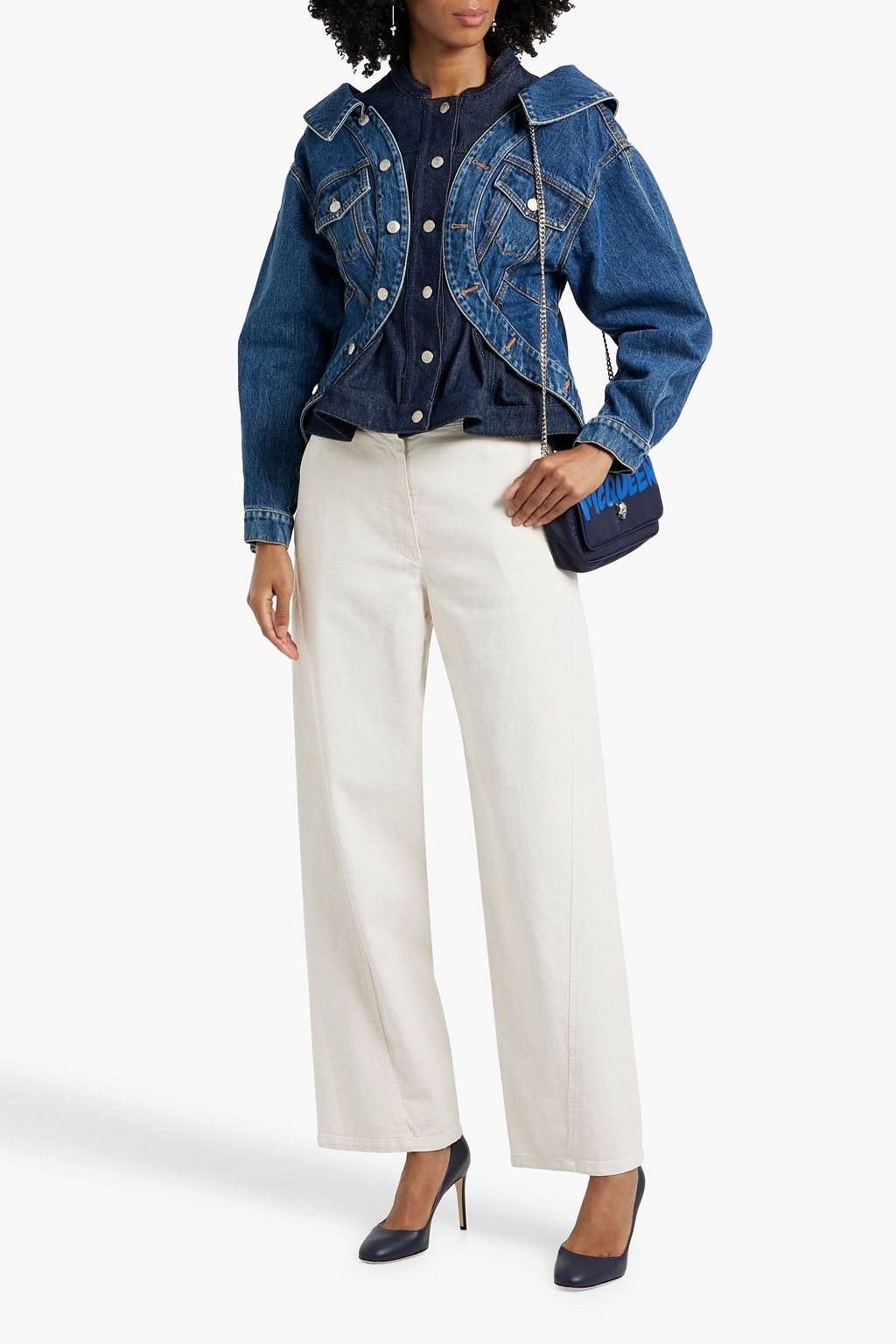 MCQUEEN Layered denim jacket