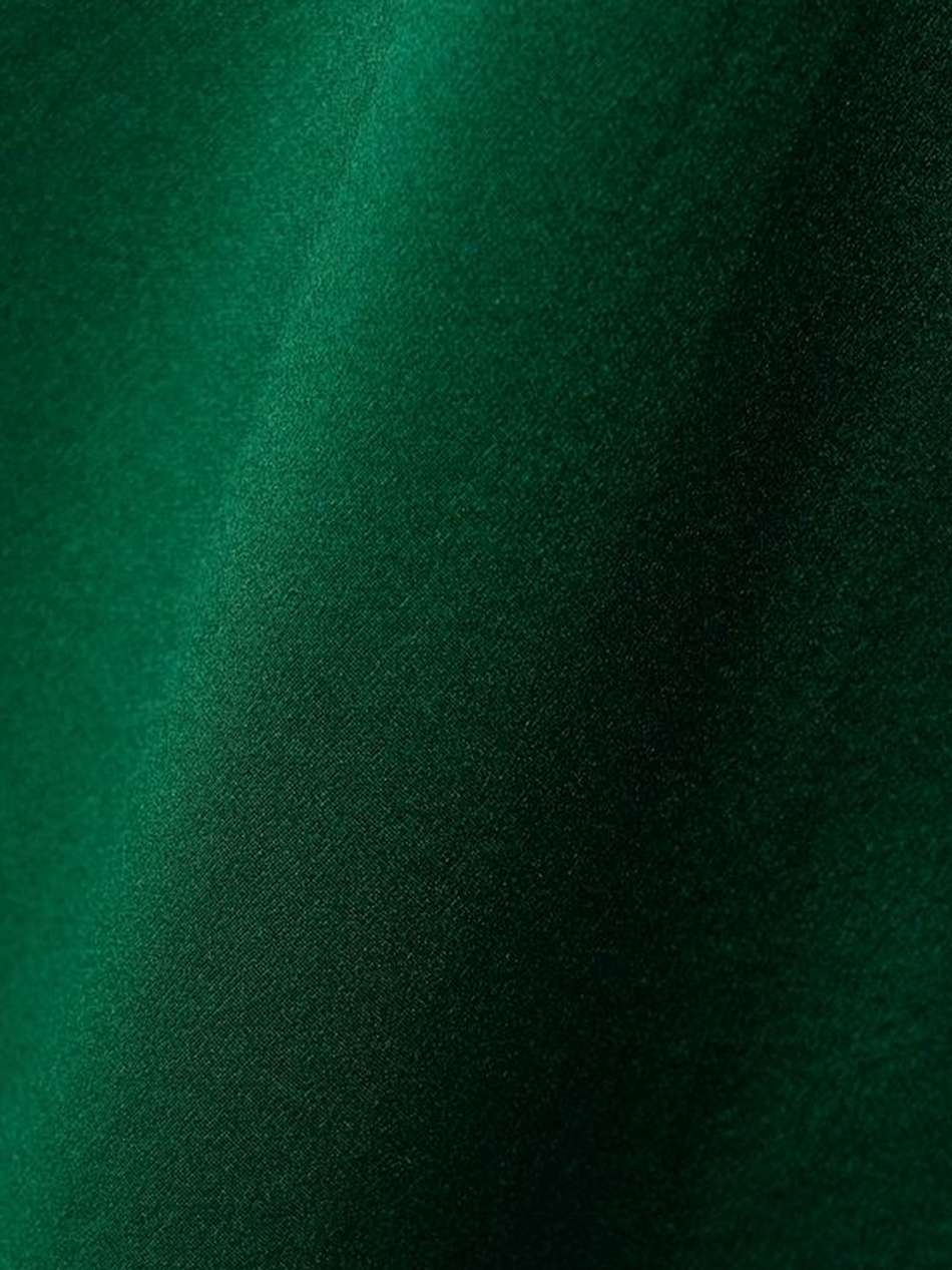 cape-effect appliquéd silk-charmeuse gown