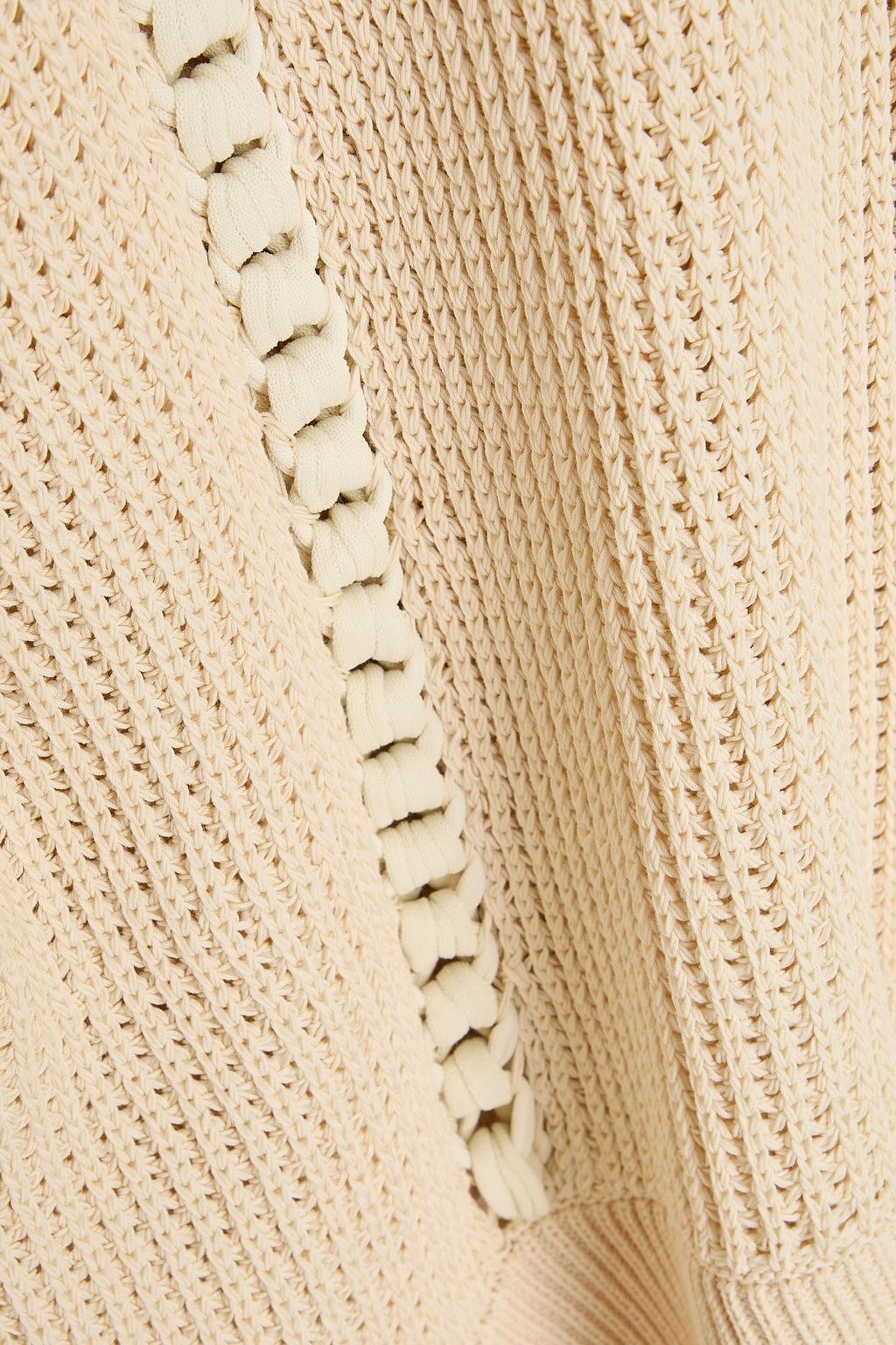 3.1 PHILLIP LIM كنزة رياضية من مزيج من القطن بتصميم مضلّع
