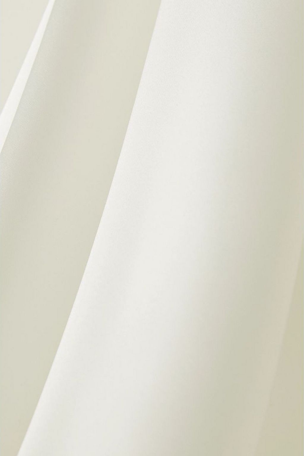16ARLINGTON Odessa cutout feather-trimmed satin midi dress