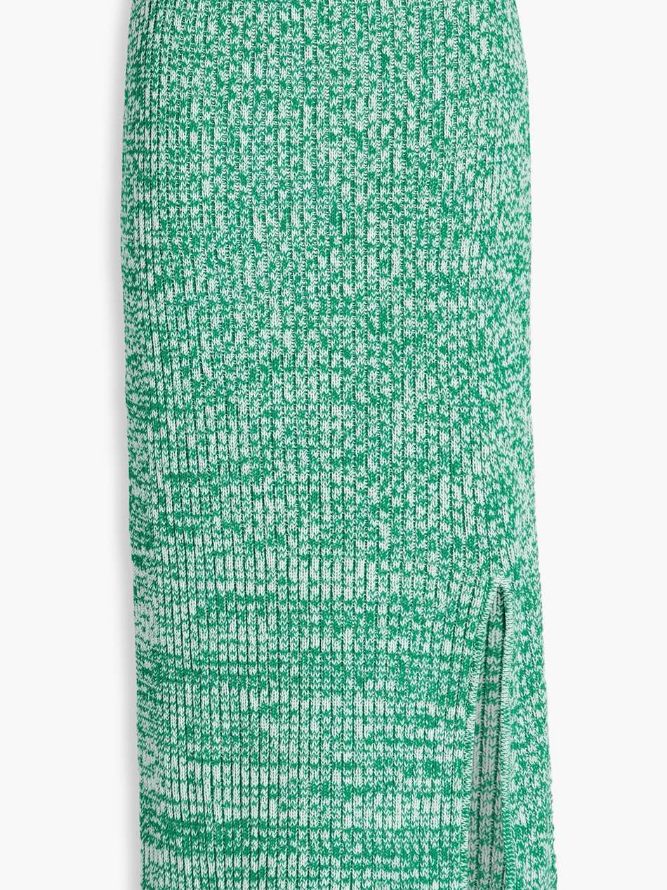 emmie ribbed cotton midi skirt