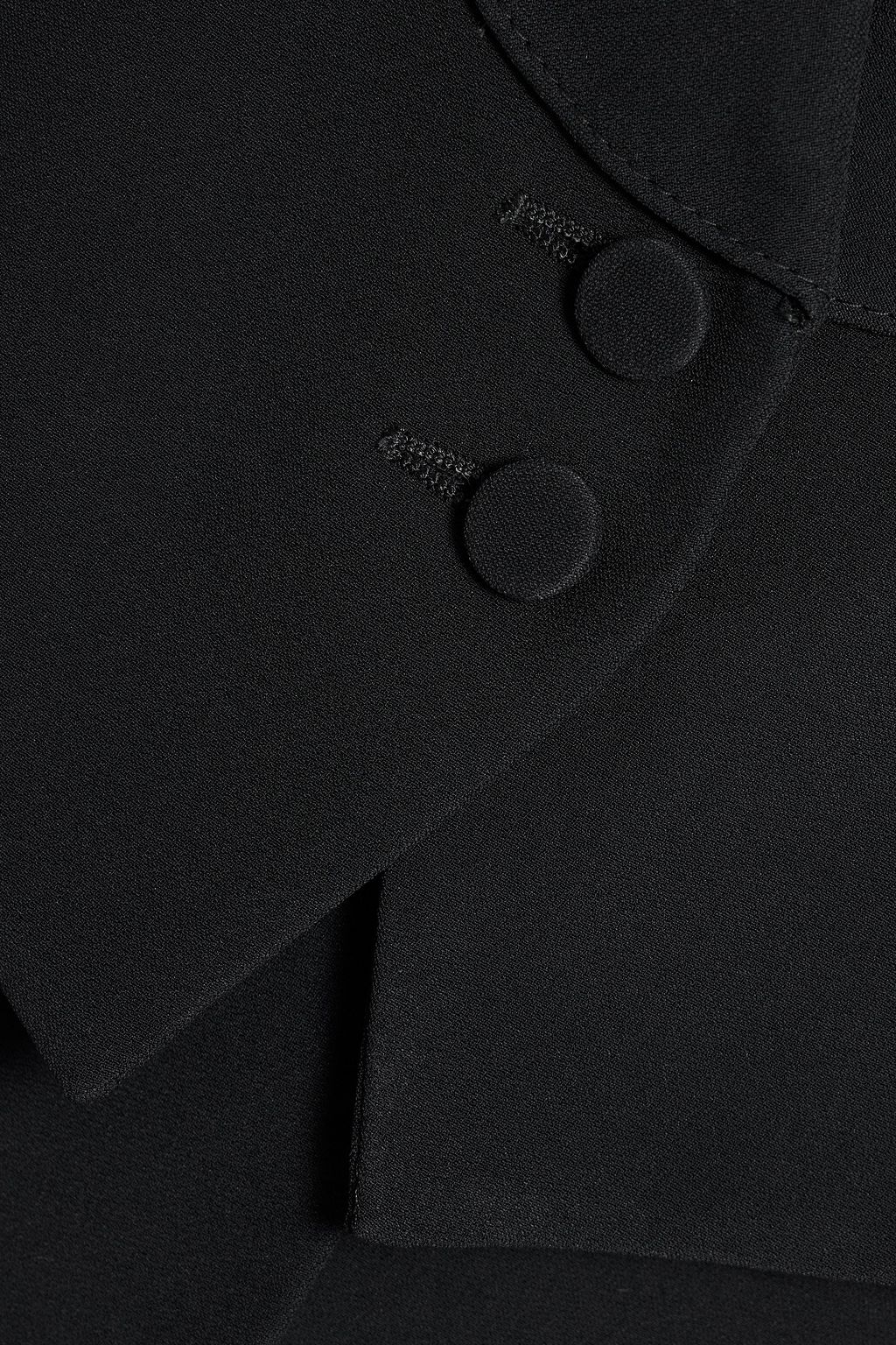 MCQUEEN Layered crepe blazer