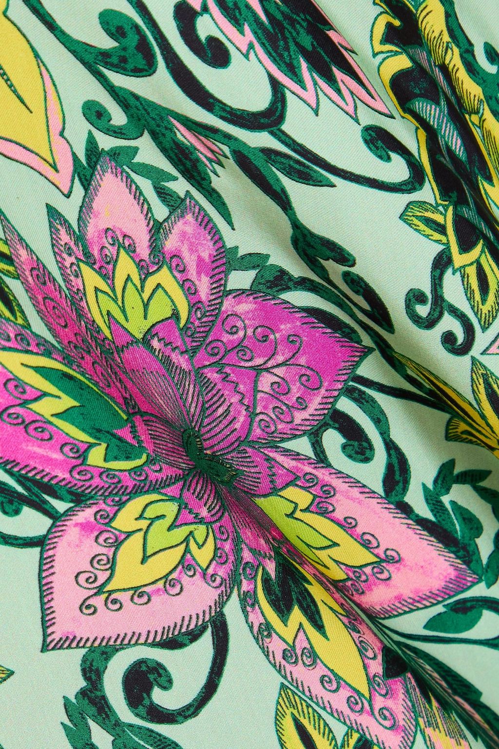 DIANE VON FURSTENBERG Dina wendbarer Midirock aus Satin mit floralem Print