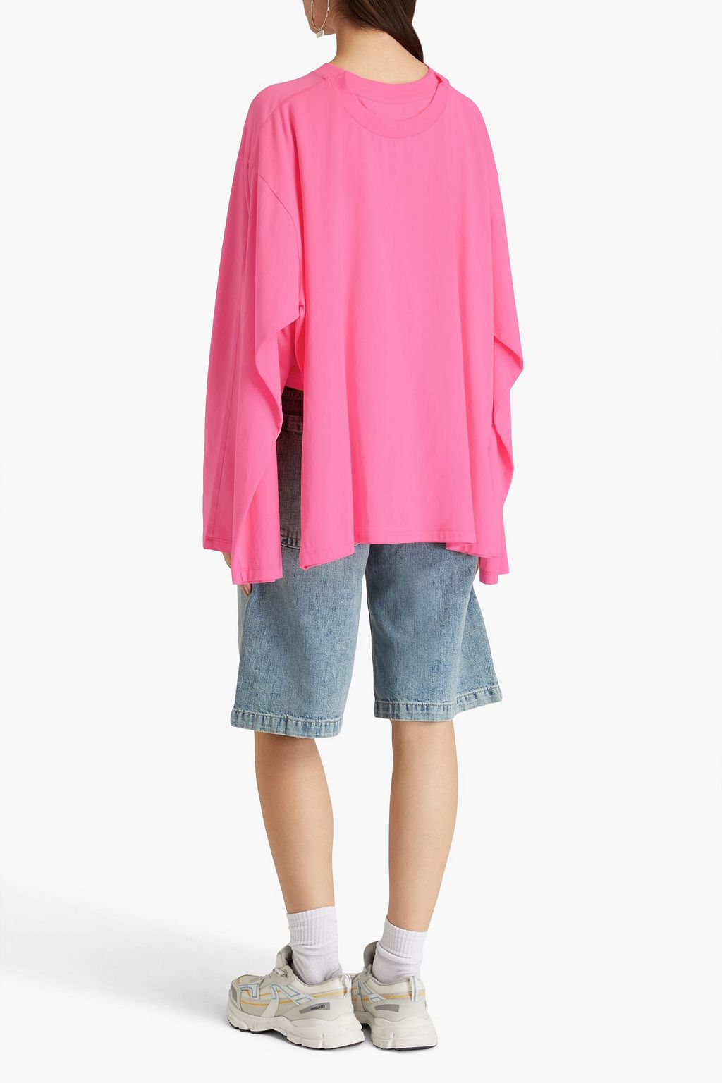 MM6 MAISON MARGIELA Draped cotton-jersey top
