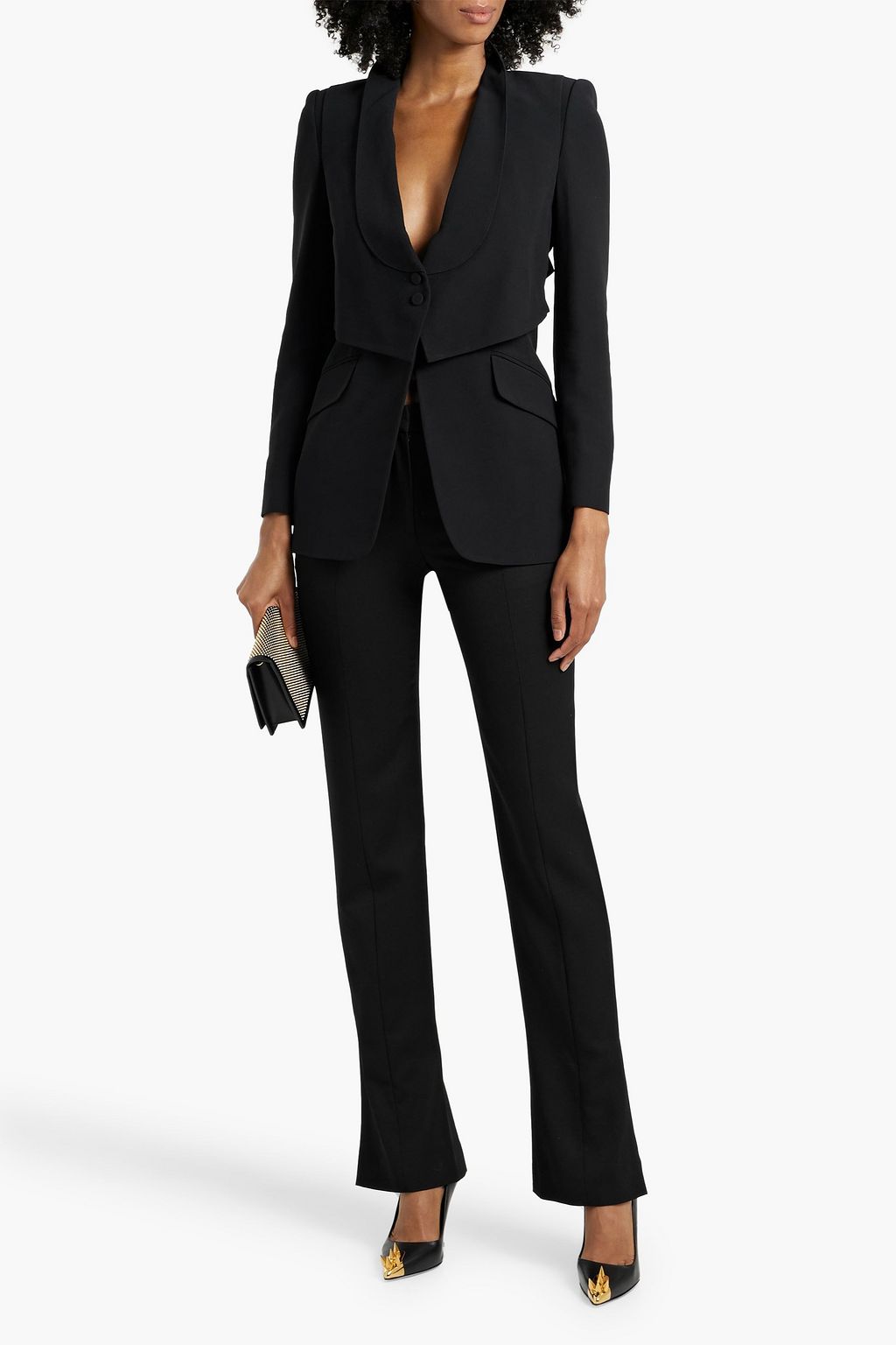 MCQUEEN Wool flared pants