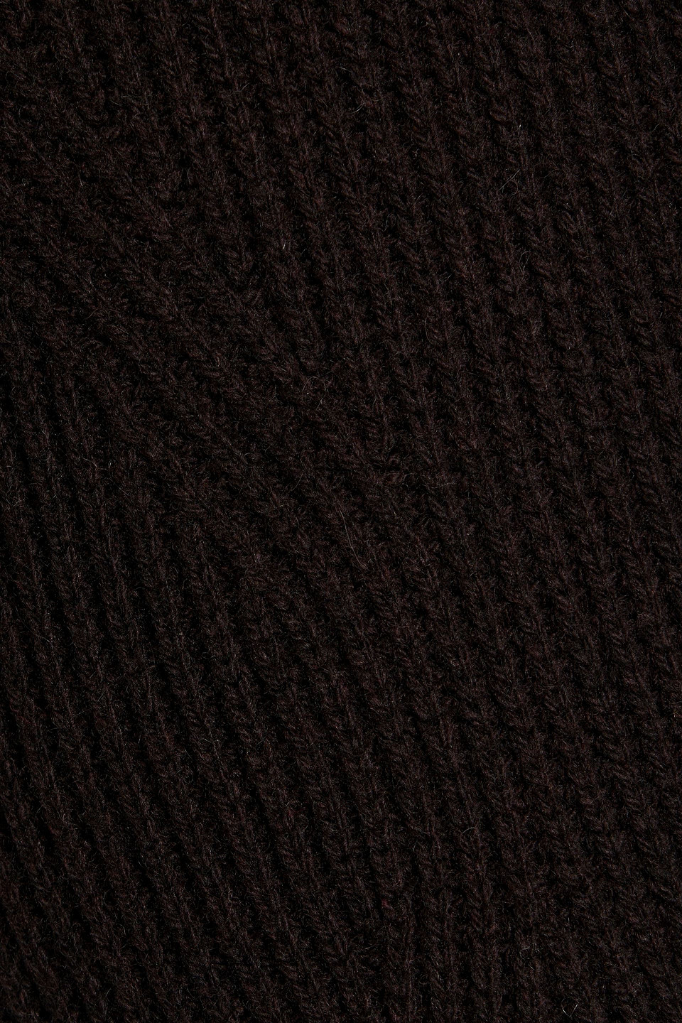 Alexander Mcqueen Flared Ribbed Wool And Cashmere-blend Midi Dress In Dark Brown