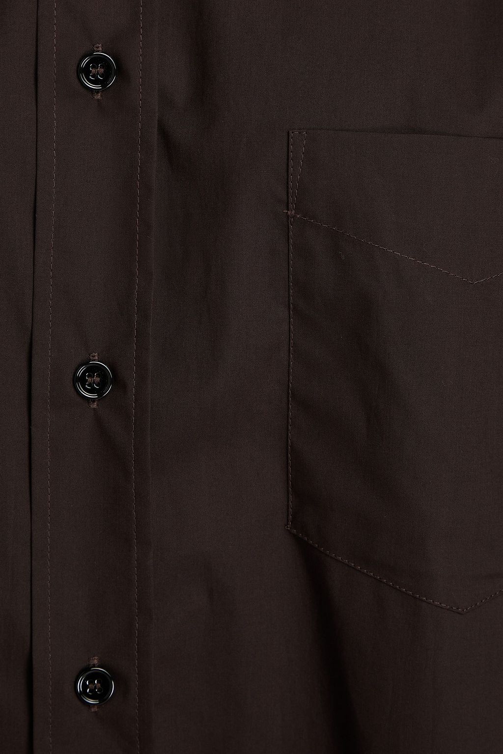MM6 MAISON MARGIELA قميص من قطن بوبلين مزين بكسرات