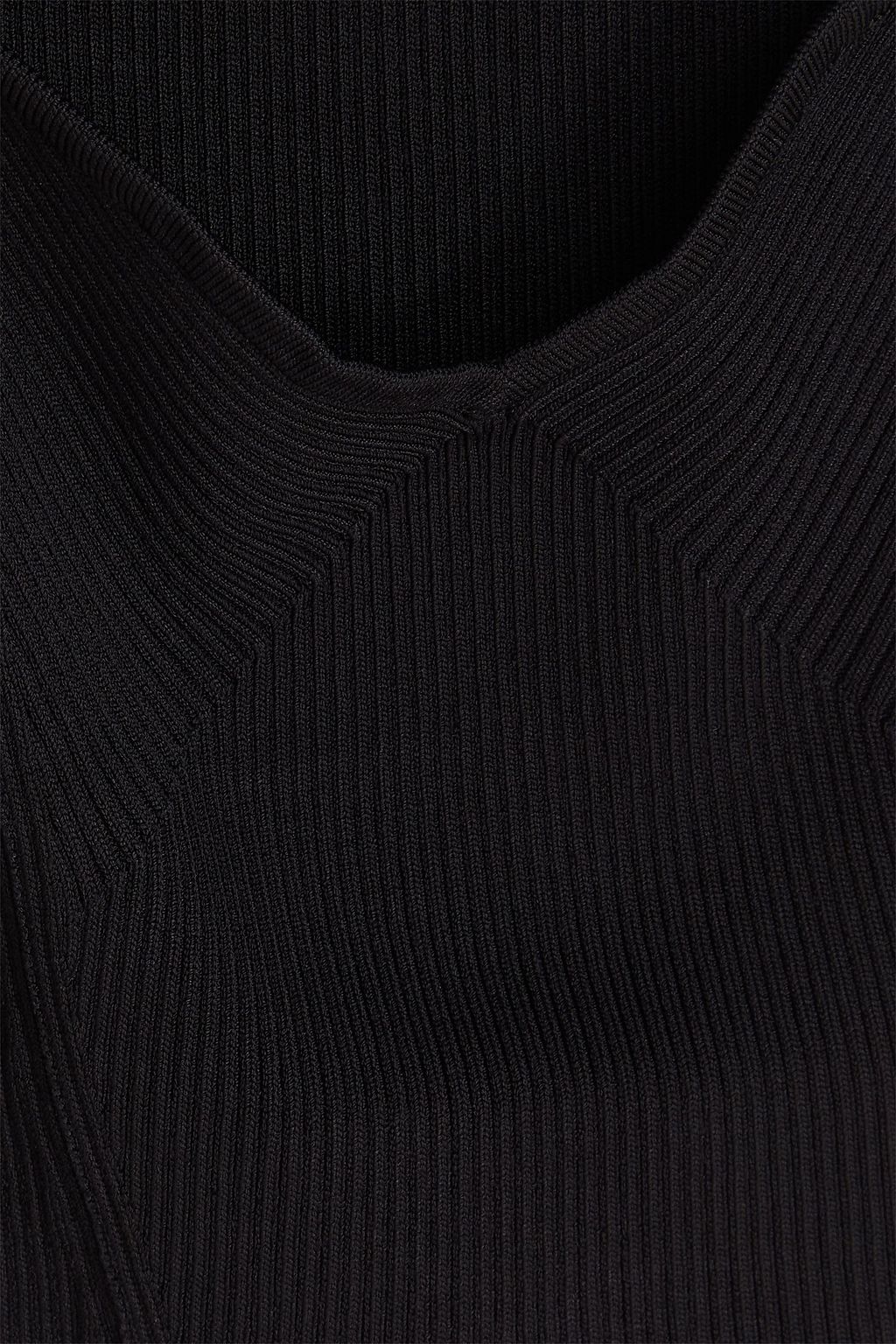 SIMKHAI Abia cropped ribbed-knit top