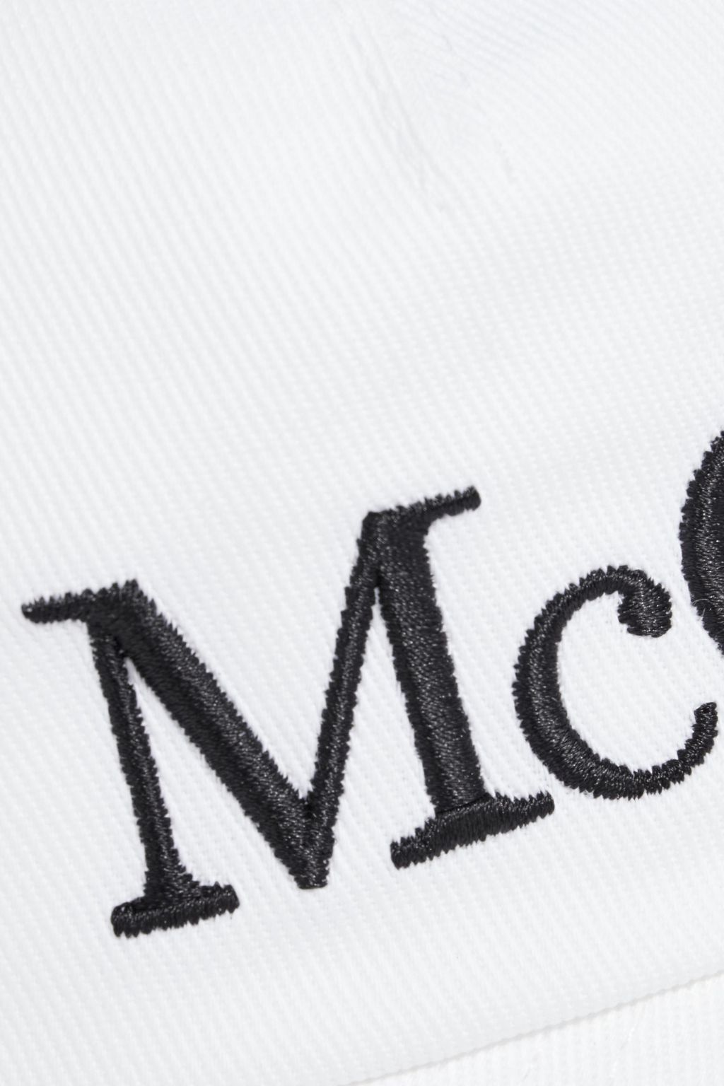 MCQUEEN Logo-embroidered cotton-twill baseball cap