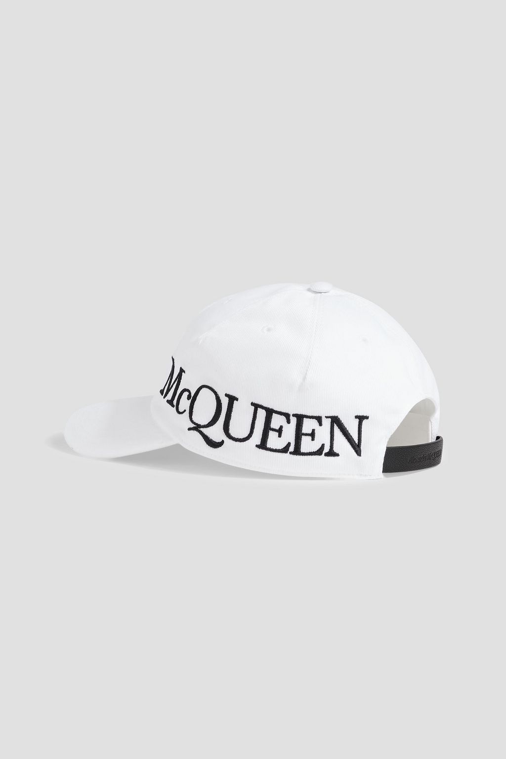 MCQUEEN Logo-embroidered cotton-twill baseball cap