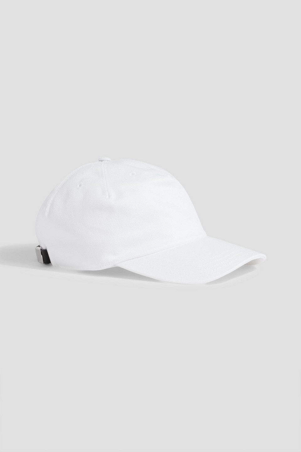 Embroidered cotton-twill baseball cap