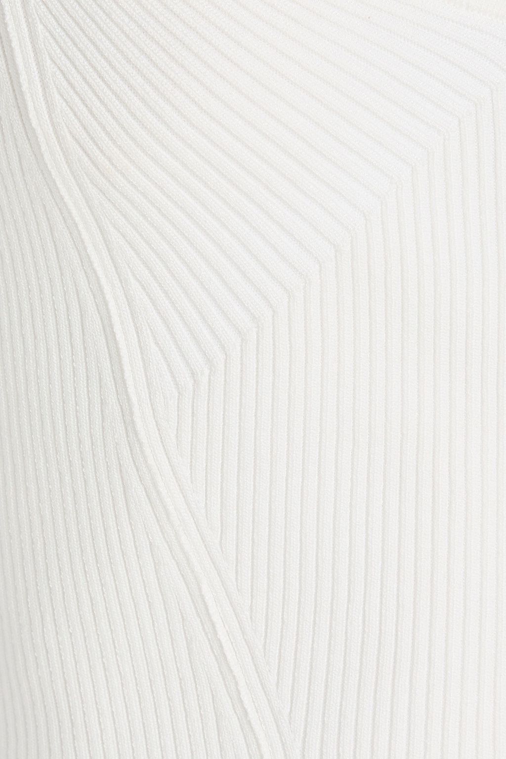 SIMKHAI Abia cropped ribbed-knit top