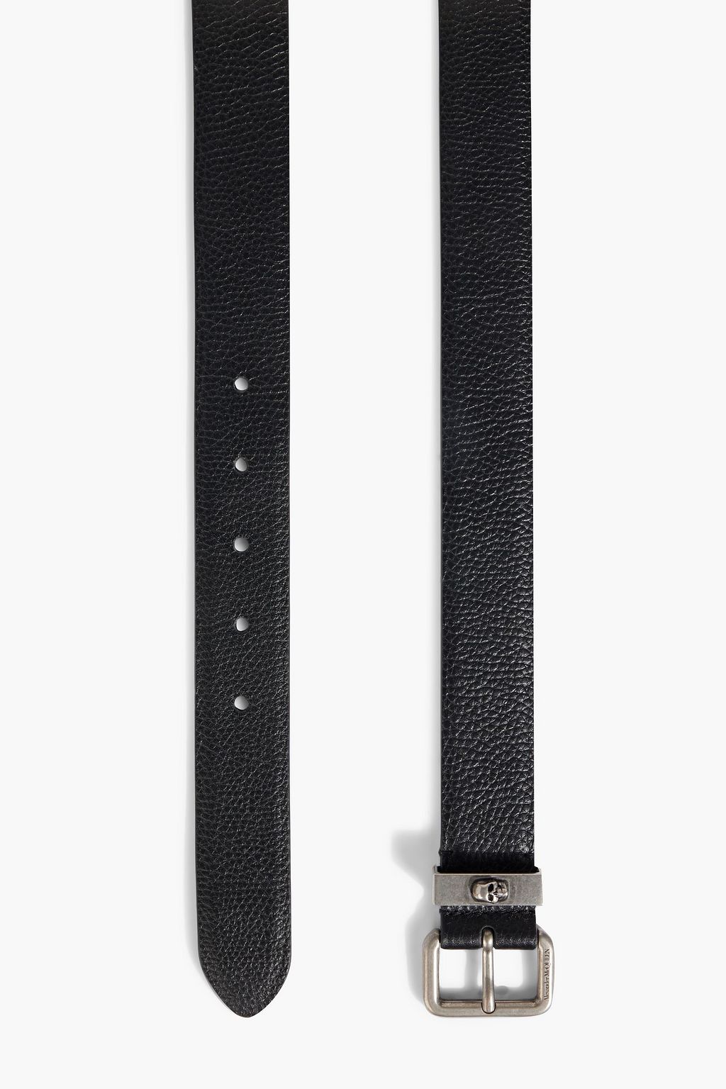 MCQUEEN Pebbled-leather belt