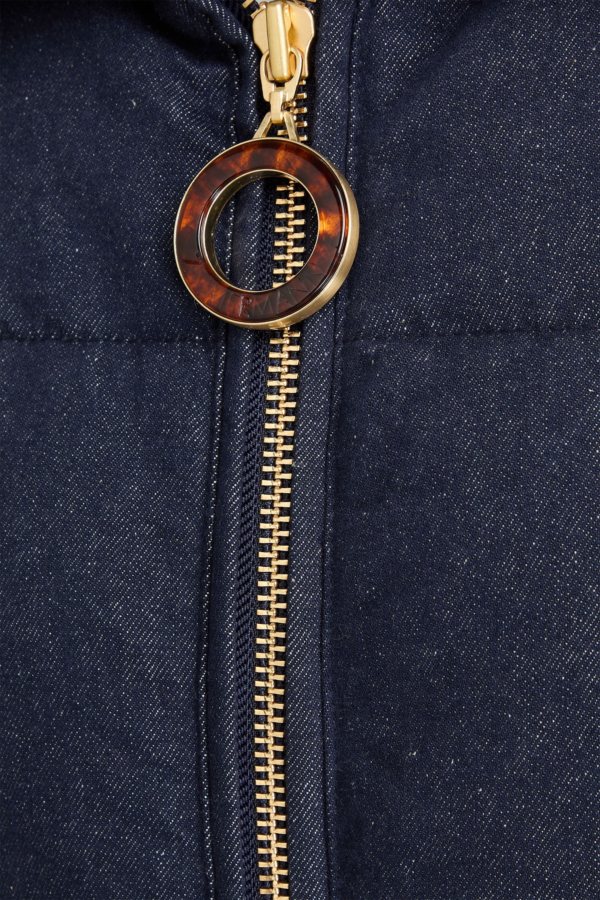 Zimmermann Quilted denim down jacket