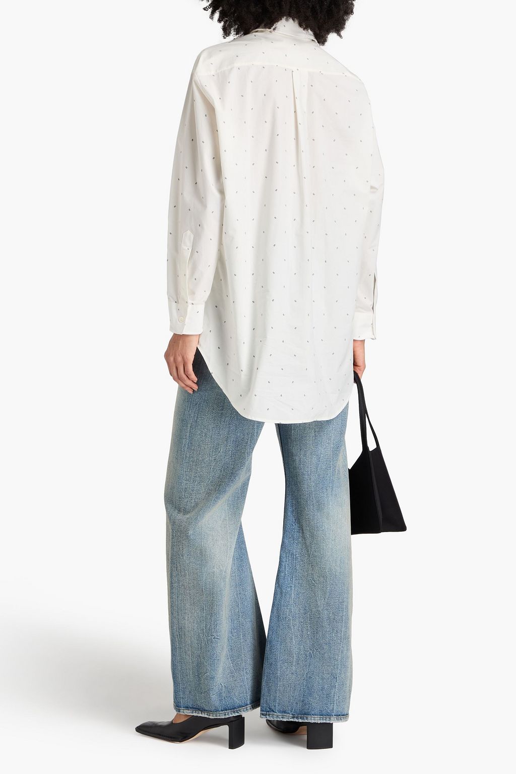 MM6 MAISON MARGIELA قميص من قطن بوبلين مزين بطبعات