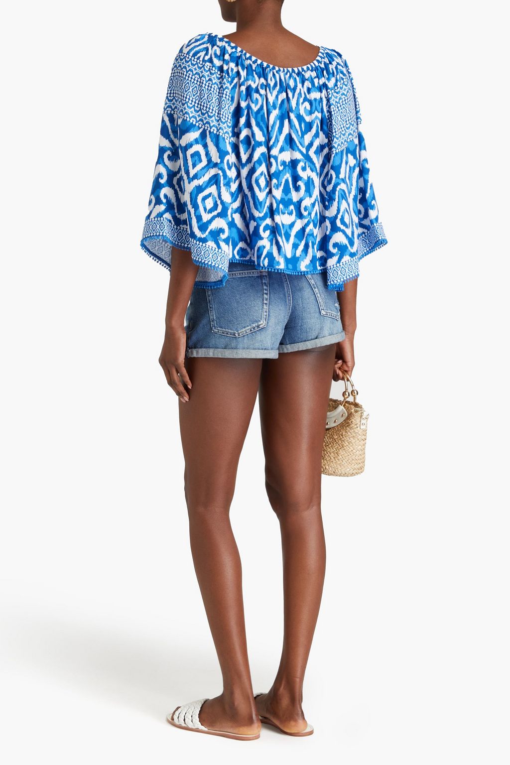ALICE + OLIVIA JEANS شورت ماجي من الدنيم