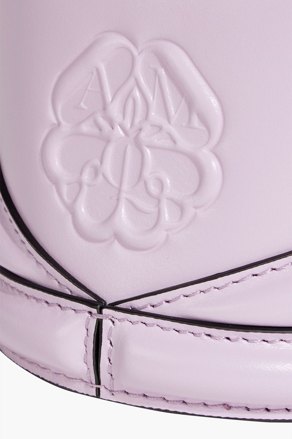 MCQUEEN The Curve micro leather cross-body bag