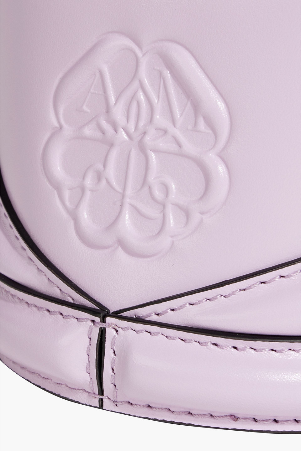 Alexander Mcqueen The Curve Micro Leather Cross-body Bag In Lilac