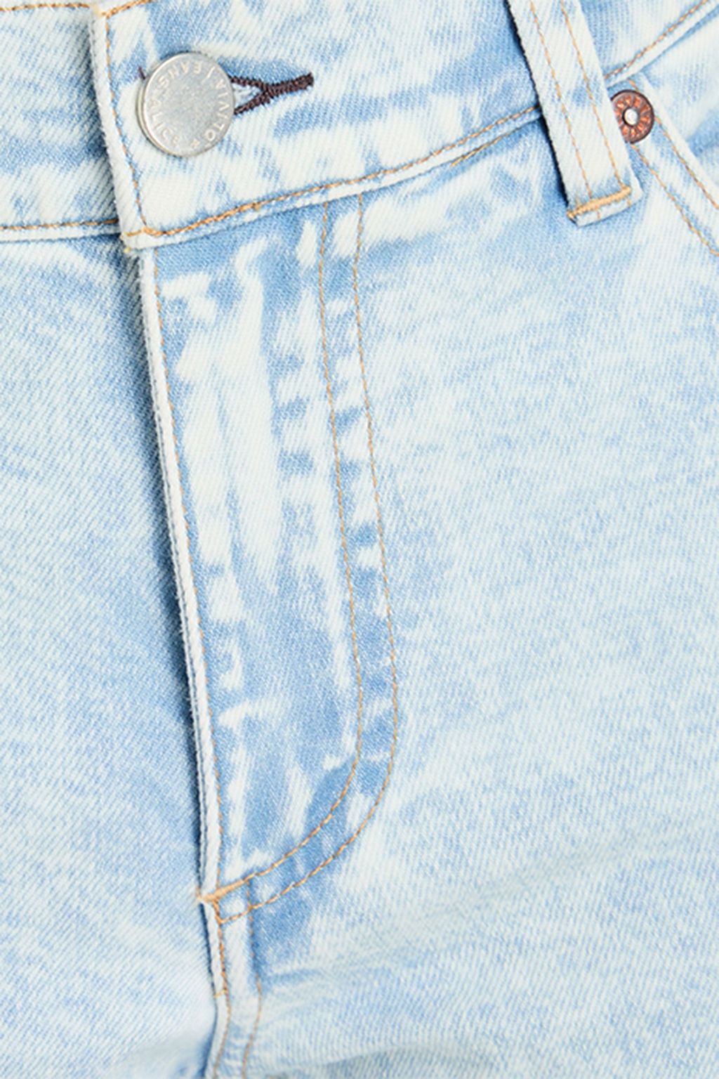 ALICE + OLIVIA JEANS جينز "لورين" بخصر متوسط الارتفاع وبحواف واسعة ومسترخية