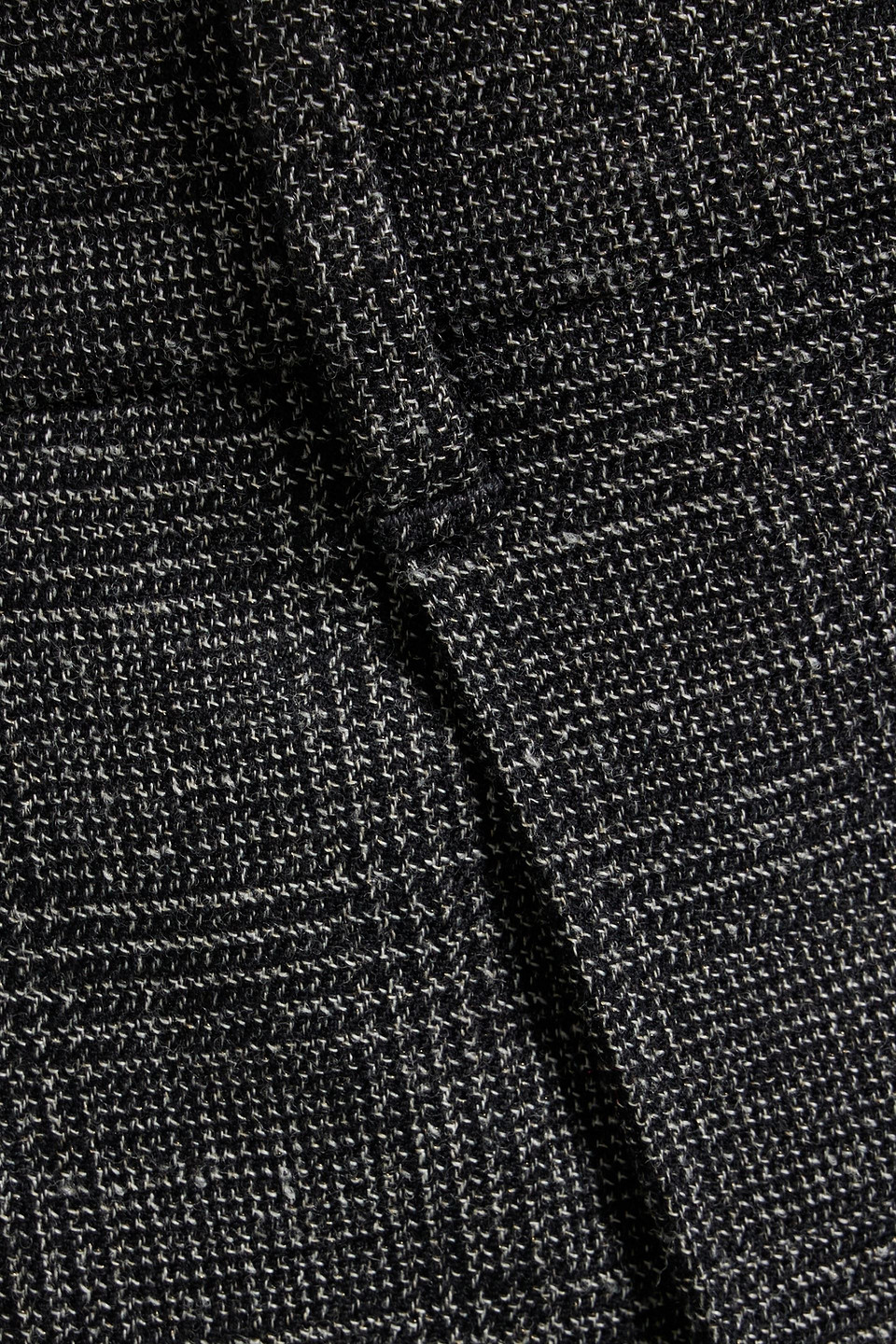Brunello Cucinelli Checked Wool-blend Tweed Tapered Pants In Black