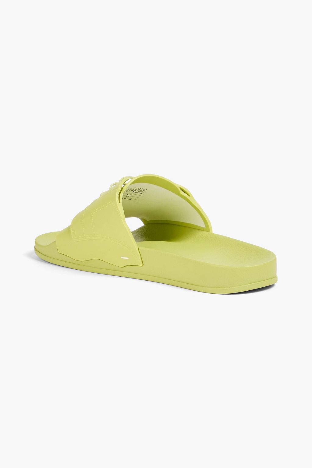 MAISON MARGIELA 레이스업 고무 슬라이드 샌들