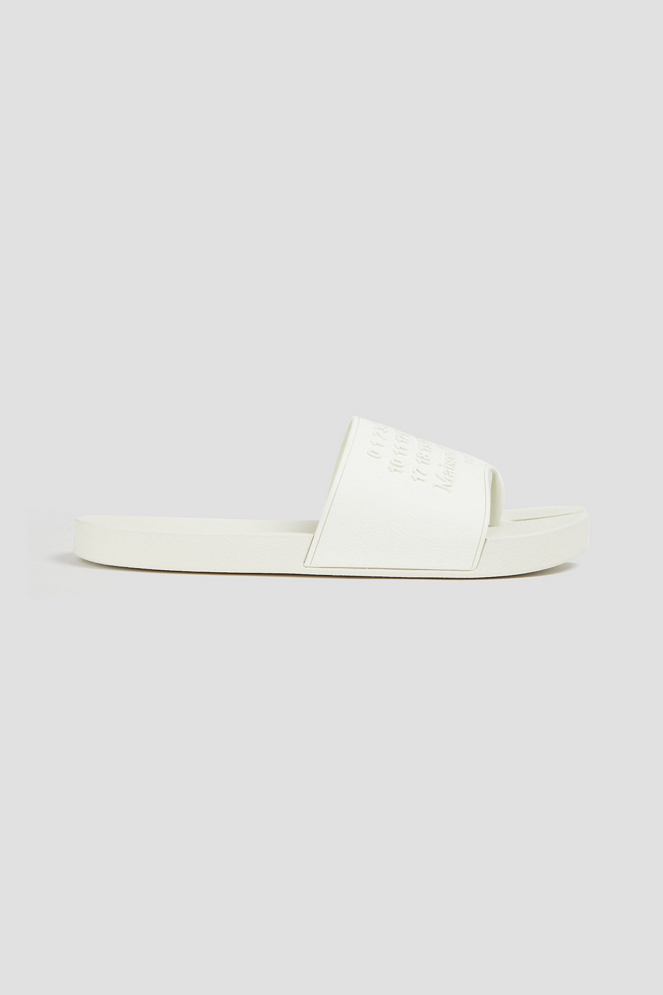 Maison Margiela Tabi Split-toe Embossed Rubber Slides