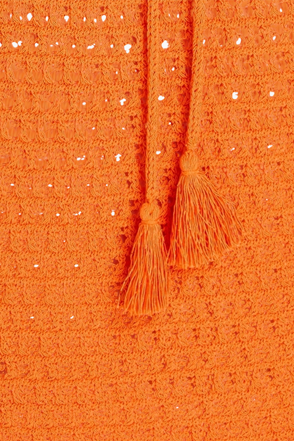 Alice And Olivia Tomoko Crocheted Cotton-blend Mini Dress In Orange