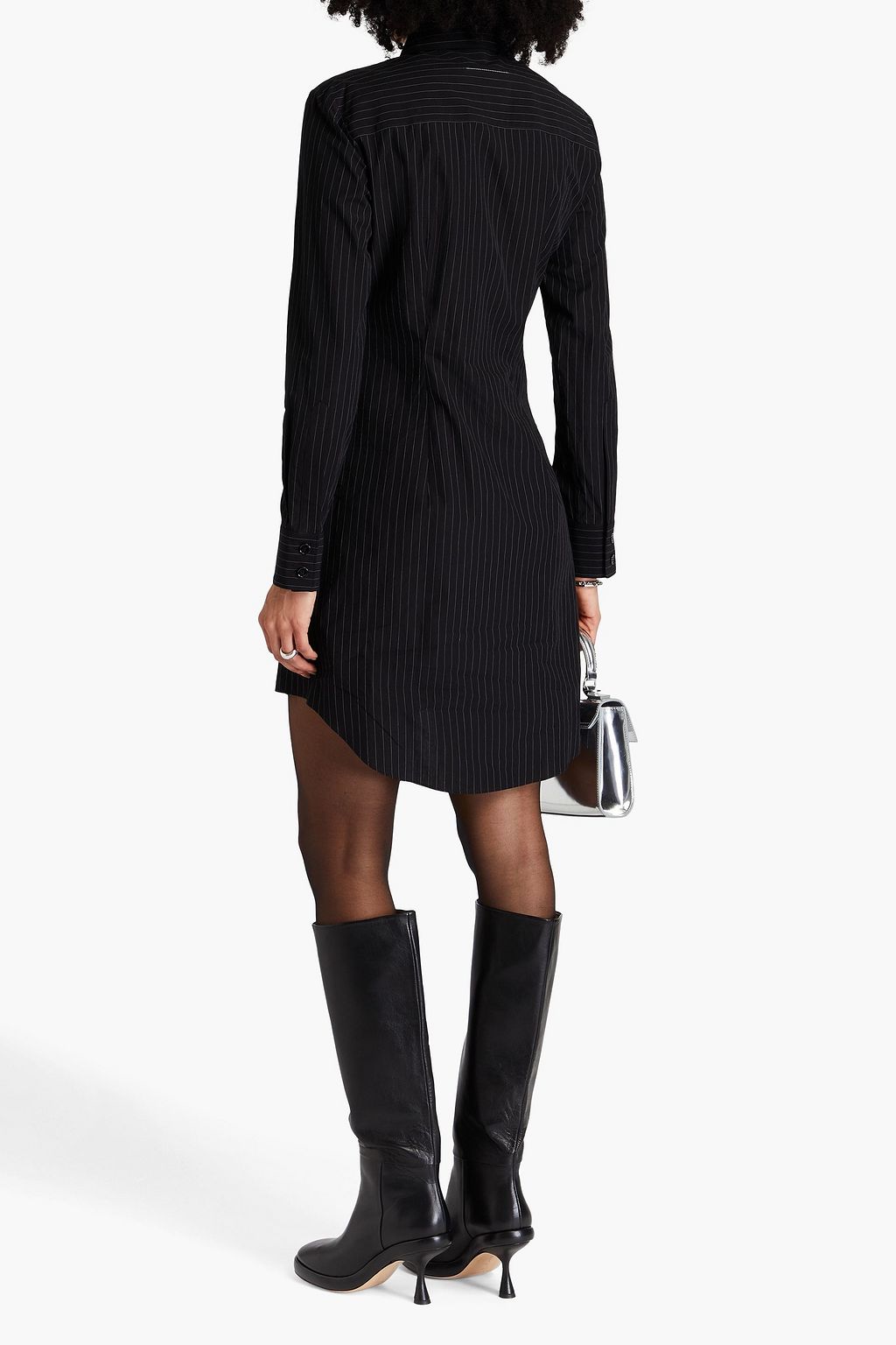 MM6 MAISON MARGIELA بنطال بأرجل مستقيمة من الكريب