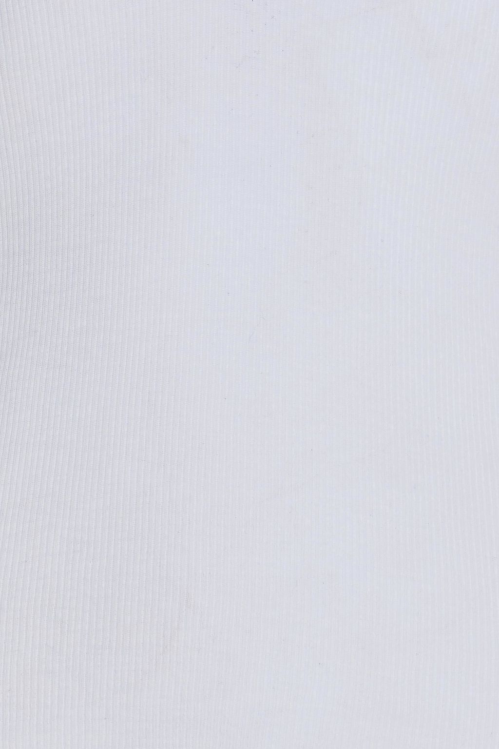 JAMES PERSE Ribbed cotton and cashmere-blend jersey top