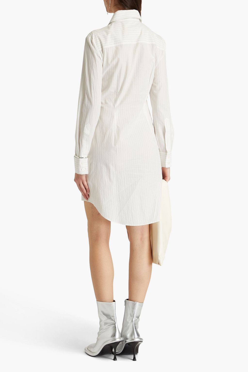 MM6 MAISON MARGIELA بنطال بأرجل مستقيمة من الكريب