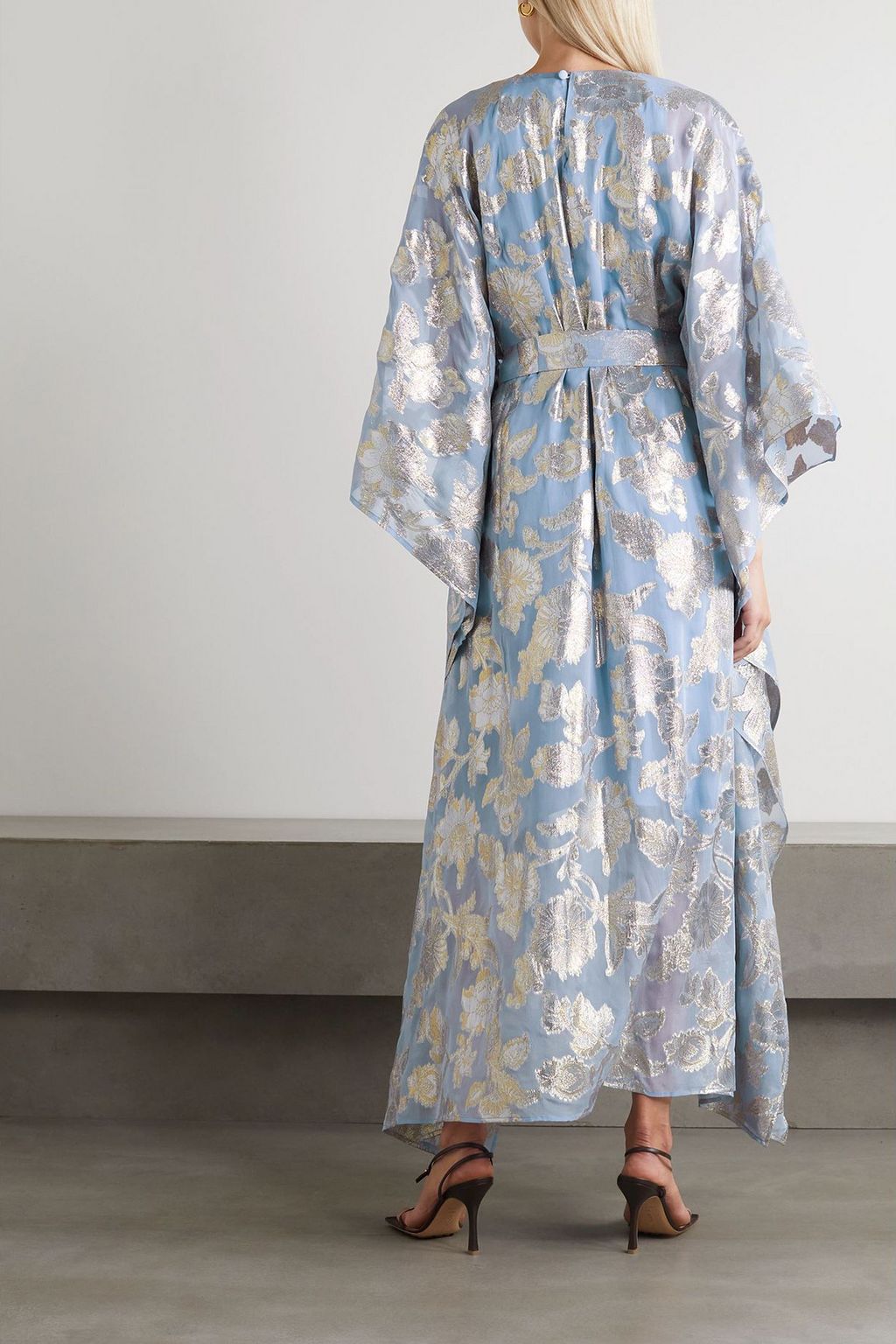 TALLER MARMO Bizet fil coupé silk-blend chiffon kaftan
