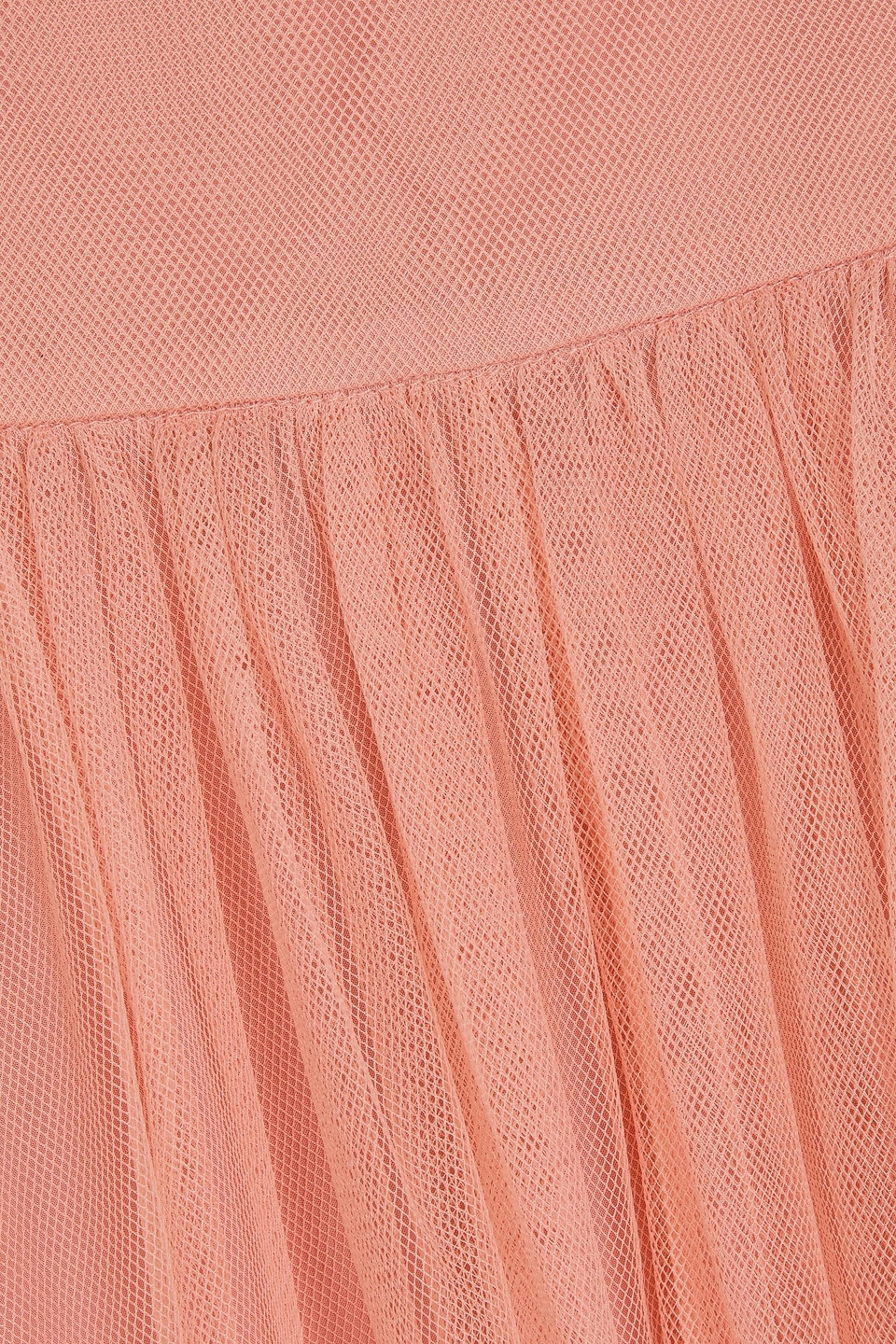 Zimmermann Pleated Tulle Midi Skirt In Altrosa