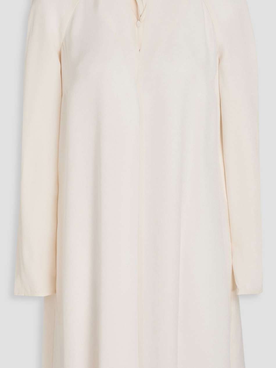 chain-embellished crepe mini dress