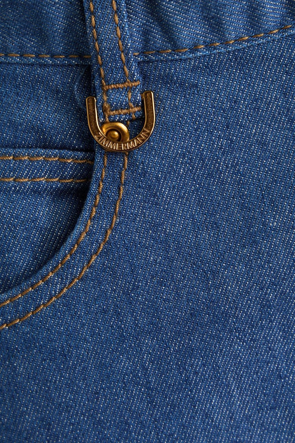 ZIMMERMANN High-rise barrel-leg jeans