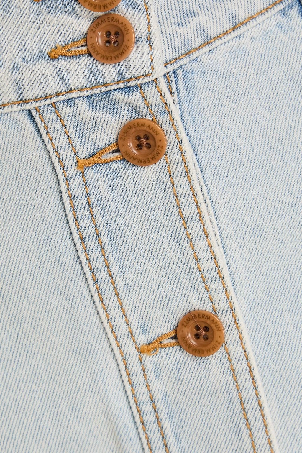 ZIMMERMANN Denim midi skirt