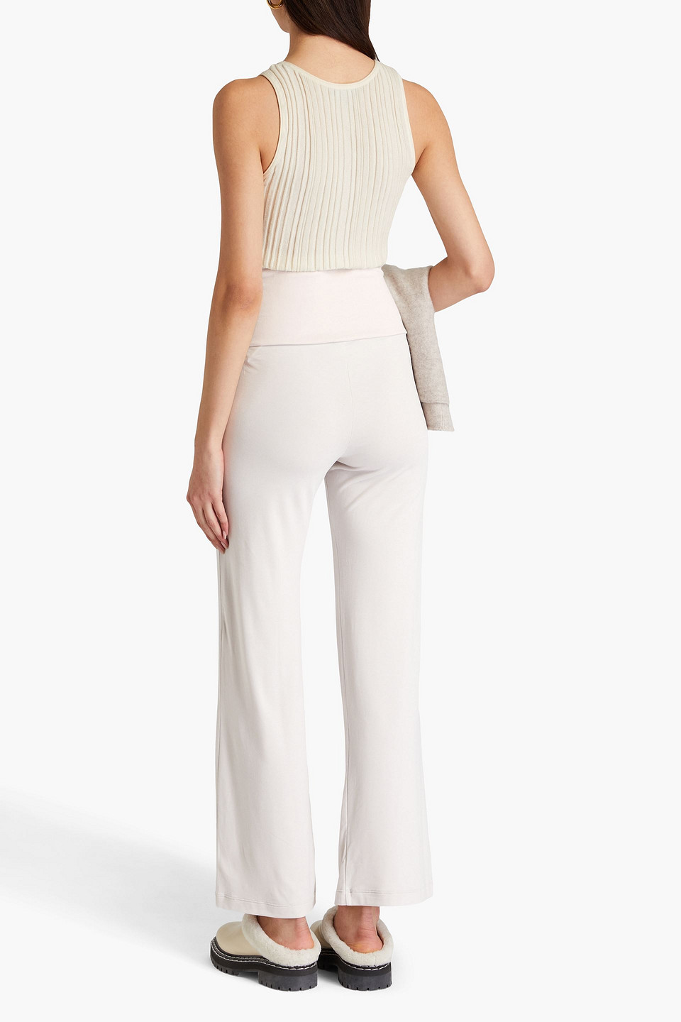 JAMES PERSE JERSEY FLARED PANTS