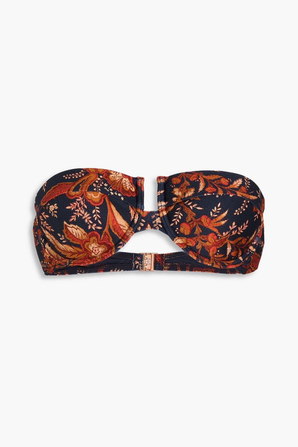ZIMMERMANN FLORAL-PRINT UNDERWIRED BANDEAU BIKINI