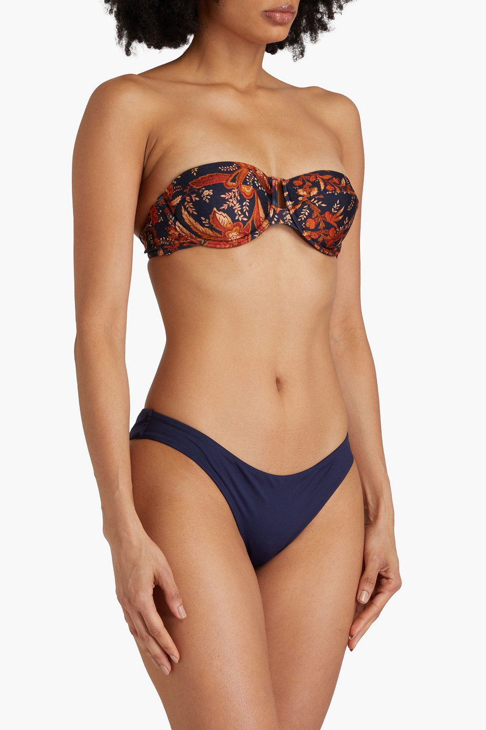 ZIMMERMANN FLORAL-PRINT UNDERWIRED BANDEAU BIKINI