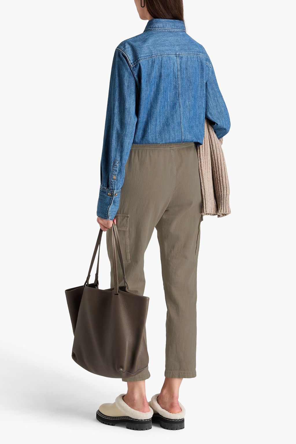 JAMES PERSE Cotton-twill tapered pants