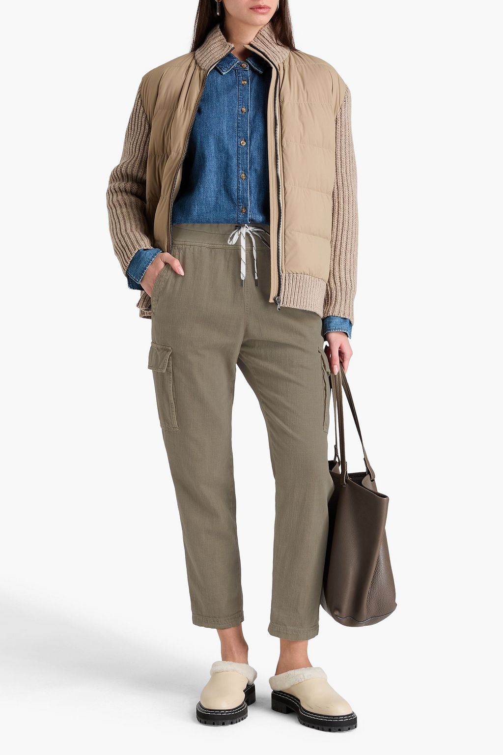JAMES PERSE Cotton-twill tapered pants