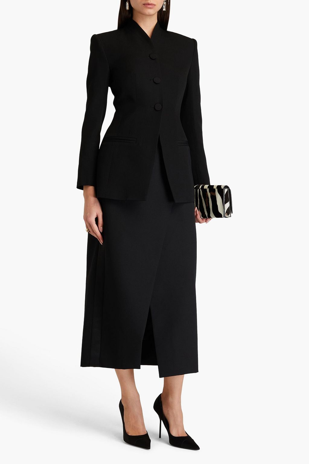 HUISHAN ZHANG Grain de poudre wool jacket